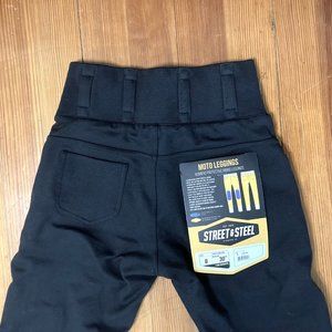 NWT Street and Steel Motorcycle Moto Armor Armored Protective Leggings Size 8